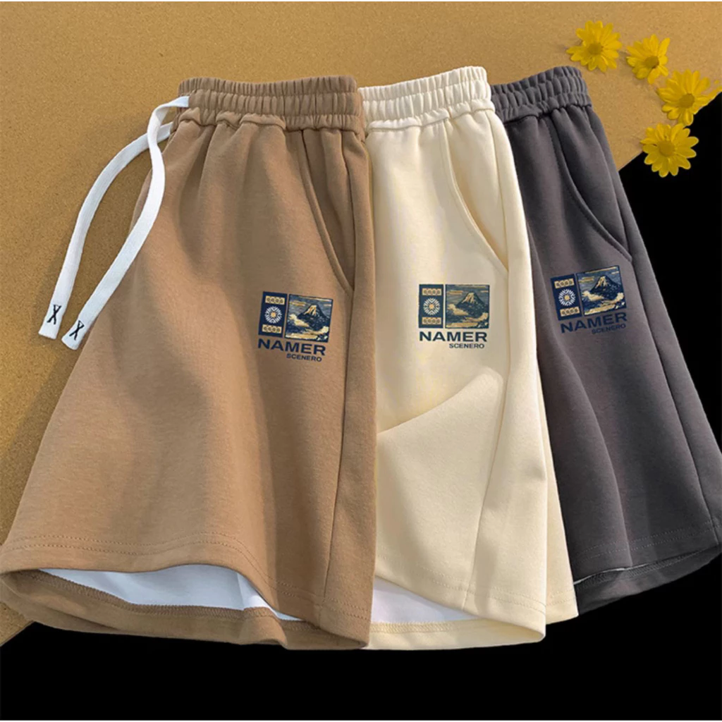 Quần đùi nam nữ unisex NAMER chất liệu umi cao cấp dày dặn thoáng mát form chuẩn - Maylinh shop