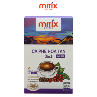 Cà phê hòa tan Mitix 3in1 - 216g (12 gói) Minh Tiến Coffee