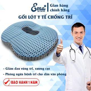 Đệm ngồi ghế văn phòng chống trĩ, giảm đau xương cụt Ema, giảm ê mỏi mông cho dân văn phòng, lái xe