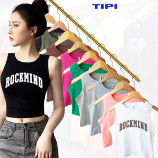 Áo ba lỗ croptop nữ dáng áo 3 lỗ ôm chất liệu thun gân cotton 100% co dãn mạnh.