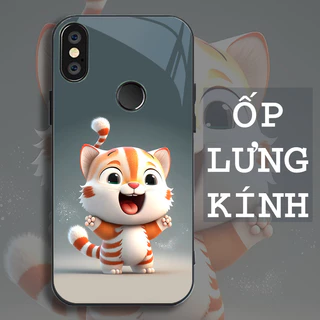 Ốp Lưng XIAOMI NOTE 6 PRO, REDMI 6 PRO, A2 Lite ,Mi 8,MI 8 SE Mặt kính cường lực, CON GIÁP NGỘ NGHĨNH