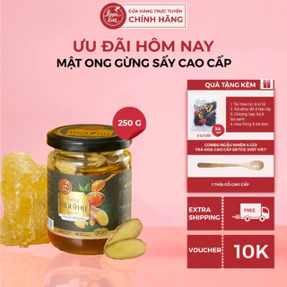 Mật ong cao cấp Bonie Bee ngâm gừng 250g- 450g