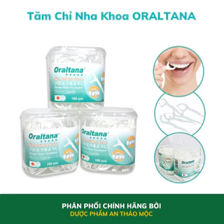 Tăm chỉ nha khoa Oraltana - Hộp nhựa 50 & 100 cái