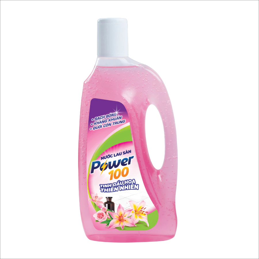 Nước lau sàn POWER100 Tinh dầu Hoa Thiên Nhiên 990gr