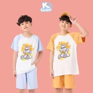 Bộ Quần Áo Cộc Tay K's Closet Cho Bé Chất Liệu Cotton Thoáng Mát (10 - 60kg) E014THS