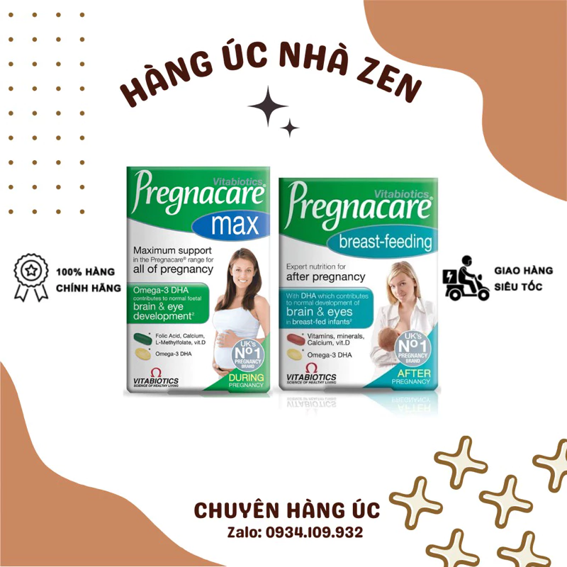 (CHÍNH HÃNG) ✅ BỘ ĐÔI VITAMIN TỔNG HỢP CHO MẸ BẦU và CHO CON BÚ của Anh