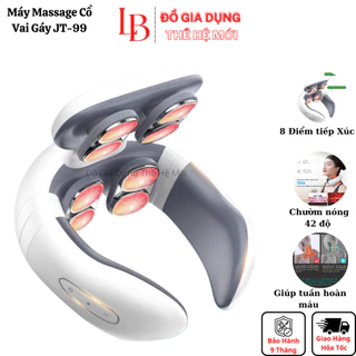 Máy mát xa cổ vai gáy JT-99, Massage trị liệu xung điện giảm đau mỏi với 8 chế độ massage Bảo Hanh 9 tháng