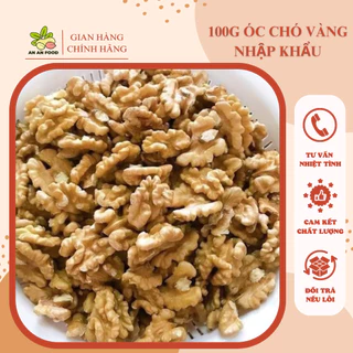 100G Nhân Óc Chó Vàng Sấy Chín Ăn Liền Nấu Sữa Giòn Thơm