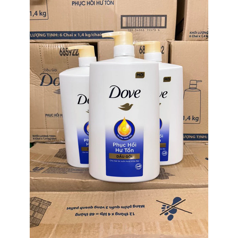 Dầu gội dove 1.4kg Phục Hồi Hư Tổn