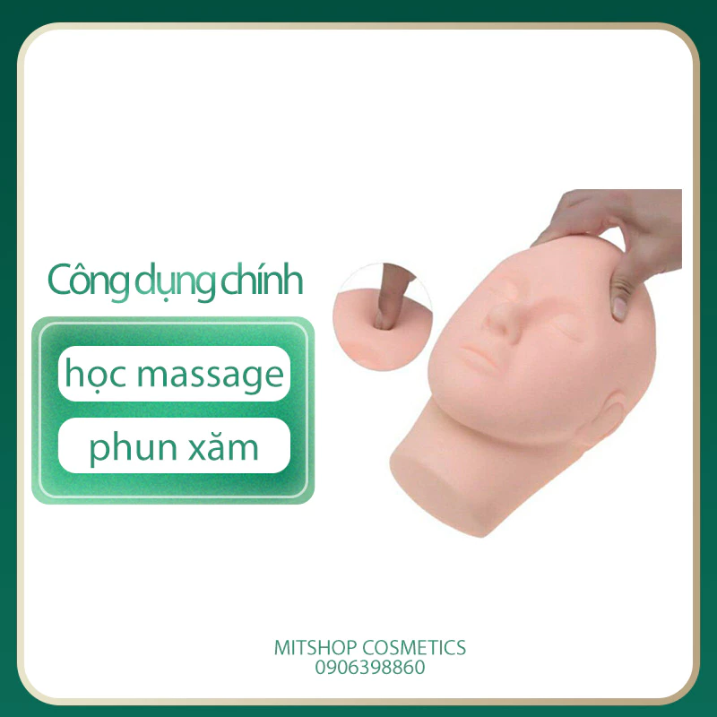 đầu manocanh mềm học masage ,nối mí, bấm huyệt, phun xăm massage