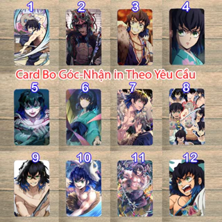 Ảnh thẻ card ảnh bo góc inosuke hashibira kimetsu no yaiba nhiều mẫu 5x8cm