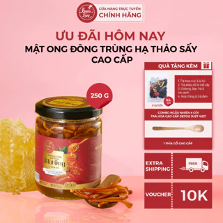 Mật Ong Cao Cấp Bonie Bee Ngâm Đông Trùng Hạ Thảo Sấy Thăng Hoa - Mật Ong Chín Tổ