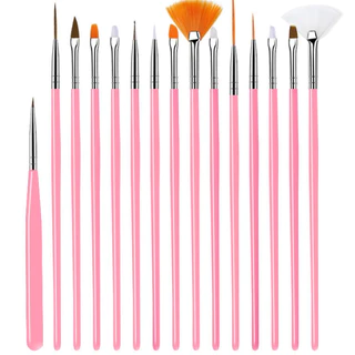 Bộ cọ vẽ móng nghệ thuật 15 cây, Set cọ học nail cơ bản