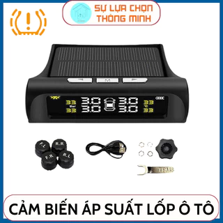 Cảm Biến Áp Suất Lốp Xe Ô Tô TPMS - Cảm Biến Van Ngoài Sử Dụng Năng Lượng Mặt Trời, Chống Nước IP67 - Chính Hãng BH12T