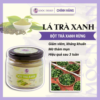 Bột trà xanh nguyên chất đắp mặt giảm thâm, mụn, sáng da MỘC NHAN 100g