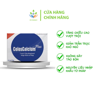 Canxi hữu cơ Colos Calcium Plus giúp bé tăng chiều cao hộp 20 gói