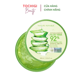 Gel Lô Hội Dưỡng Đa Năng Nature Republic Soothing & Moisture Aloe Vera 92% Soothing Gel 300ml