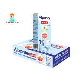 (Date mới) Sữa bột pha sẵn Alponte Gain 180ml/1 hộp (1 thùng có 48 hộp)