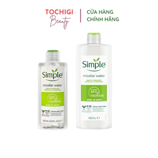 Nước Tẩy Trang Simple Micellar Cleansing Water 200ml/400ml