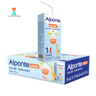 (Date mới) Sữa bột pha sẵn Alponte Grow+ (180ml/1 hộp) (1 thùng có 48 hộp)