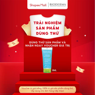 [HB Gift] Gel rửa mặt tạo bọt cho da hỗn hợp và da dầu Bioderma Sebium Gel Moussant - 8ml