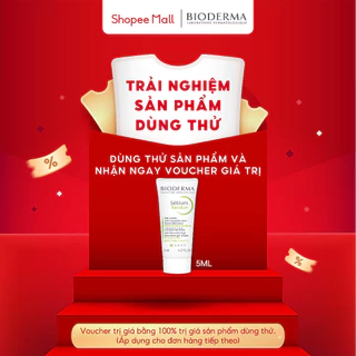 [QUÀ TẶNG KHÔNG BÁN] Kem dưỡng hỗ trợ giảm mụn chuyên sâu cho da mụn nhẹ đến trung bình Bioderma Sébium Kerato+ 5ml