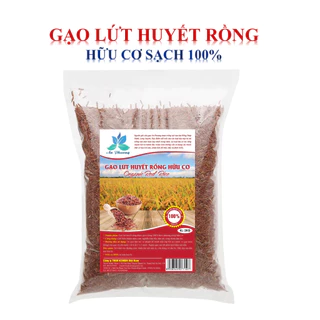 Gạo lức huyết rồng hữu cơ sạch túi 2kg