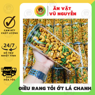 Hạt Điều Rang Tỏi Ớt Lá Chanh 500g - Ăn Vặt Vũ Nguyễn Vừa Ngon Vừa Rẻ - Ship Hỏa Tốc