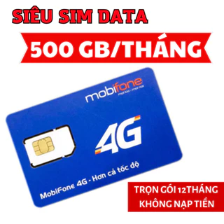 [ SIÊU DATA ] Sim 4G Mobifone Tặng 1 Năm 500GB/THÁNG Không Cần Nạp Tiền 12MDT150 Full Tốc Độ Cao Truy Cập Thả Ga