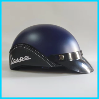 Nón Bảo Hiểm Vespa Nửa Đầu - Mũ Bảo Hiểm Nam Nữ Chất Lượng Freesize