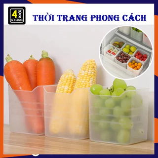 Hộp Đựng Thực Phẩm, Đồ Ăn, Rau Củ , Hoa Quả Để Cánh Cửa Tủ Lạnh Ngăn Nắp Gọn Gàng Đa Năng Tiện Lợi Nhựa PP An Toàn