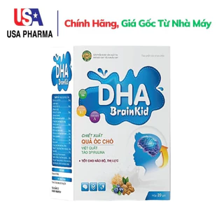 Cốm DHA BRAINKID tốt cho não bộ và Thị lực của bé - Hộp 20 gói