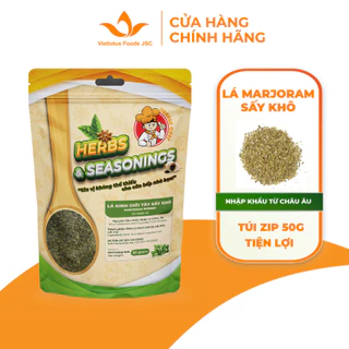 Lá Marjoram Rubbed Kinh Giới Tây Sấy Khô Túi Zip tiện lợi - Nguyên liệu nhập khẩu từ châu Âu