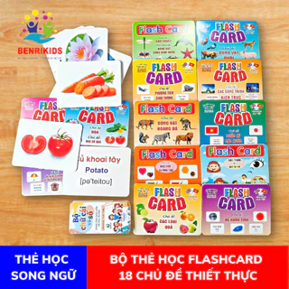 Thẻ Học Thông Minh Flashcard Song Ngữ Anh Việt Benrikids Theo Phương Pháp Glenn Doman