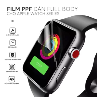 Dán Miếng dán Ppf apple watch full 38mm 40mm 42mm 44mm 45mm 49mm chống trầy xước bảo vệ màn hình tặng kèm khăn lau