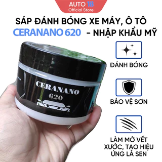 [Tặng Kèm Khăn Lau] Sáp Đánh Bóng Xe Máy, Ô Tô CERANANO 300g Phủ Ceramic Wax Làm Đẹp Bóng Xe - Đánh Sạch Vết Xước Xe