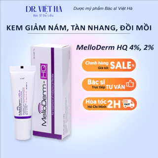 [SẴN- CHÍNH HÃNG] MelloDerm - hydroquinone HQ 4% và 2% - Kem giảm nám, tàn nhang, đồi mồi, thâm do mụn để lại