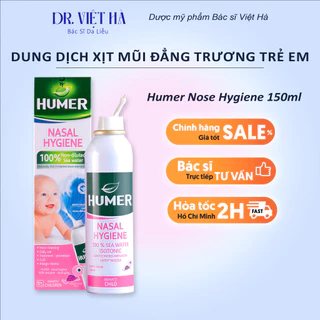 Dung dịch xịt mũi đẳng trương trẻ em Humer 150 Nose Hygiene Infant 150ml| Bs Hà Da Liễu Khuyên Dùng