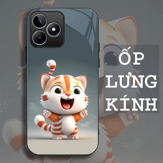 Ốp Lưng REALME C51/ C53 Mặt kính cường lực, cao cấp Họa tiết 12 CON GIÁP NGỘ NGHĨNH