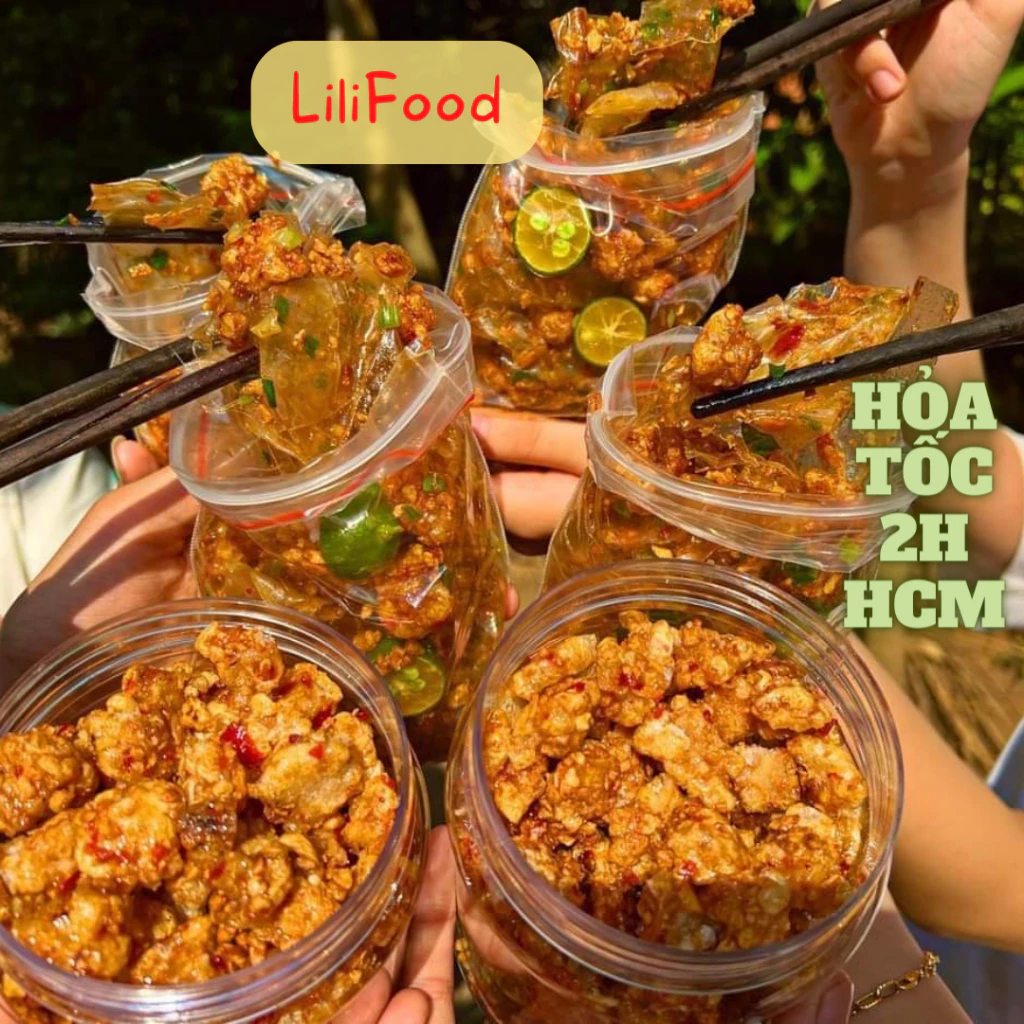 Bánh Tráng Dẻo Trộn Tóp Mỡ Khô Gà Dầu Hành Siêu Ngon LiliFood