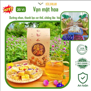 (20 vị) Vạn Mật Hoa Trà hoa cúc đường phèn mật ong cao cấp của HTX Vạn An đẹp da  giải nhiệt thanh lọc cơ thể