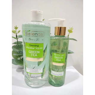 Gel rửa mặt & Tẩy trang Bielenda Green Tea làm sạch sâu, kiềm dầu, giảm mụn