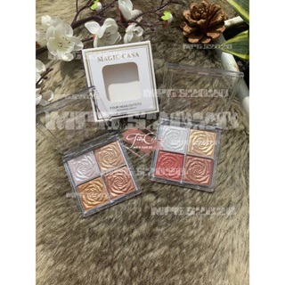 Bảng Phấn 4 ô màu Bắt Sáng/Highlight MAGIC CASA