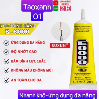 Keo Đa năng E8000 chuyên dán kính lưng + màn hình Điện thoại,Cảm ứng máy tính bảng ,đàn hồi kết dính tốt nhanh Khô