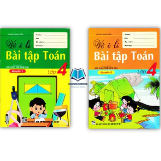 Sách - Combo Vở Ô Li Bài Tập Toán Lớp 4 - Quyển 1 + 2 (Biên Soạn Theo Chương Trình SGK Chân Trời Sáng Tạo)