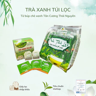 Trà Tân Cương Thái Nguyên- Trà xanh túi lọc bịch lớn 100g tiện lợi