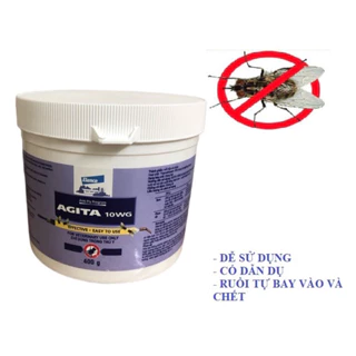 Thuốc diệt ruồi Agita 10WG cho cty chăn nuôi, chế biến thực phẩm và các bãi rác.. (mạnh gấp 10 lon vàng)
