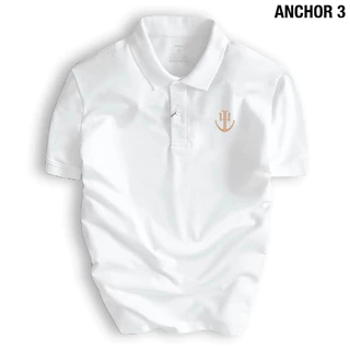 Áo thun Polo ANCHOR 3 vải cá sấu cổ bẻ BASIC CVC co dãn