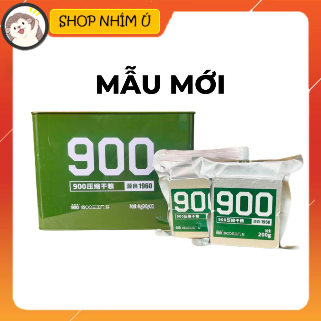 [SỈ LẺ] Hộp 4KG lương khô Trung Quốc hộp sắt 900 - thương hiệu 900** Tần Hoàng Đảo