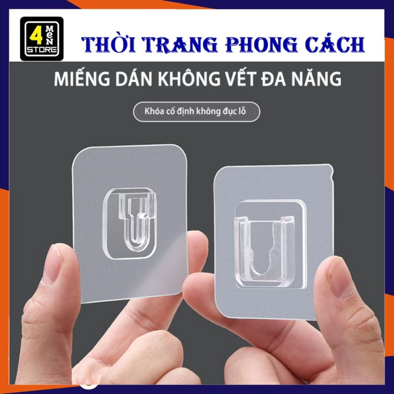 Set 10 Miếng Dán Đơn Chữ U - Chữ A Dự Phòng Trong Suốt - Miếng Dán Tường Thay Thế Dự Phòng Đa Năng